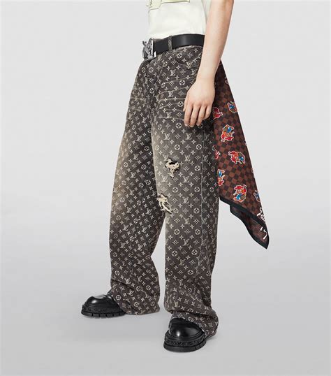 louis vuitton monogram jeans black